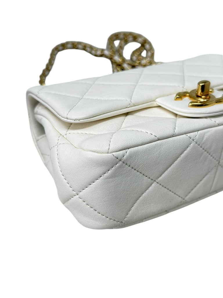 Mini Top Handle Flap Bag