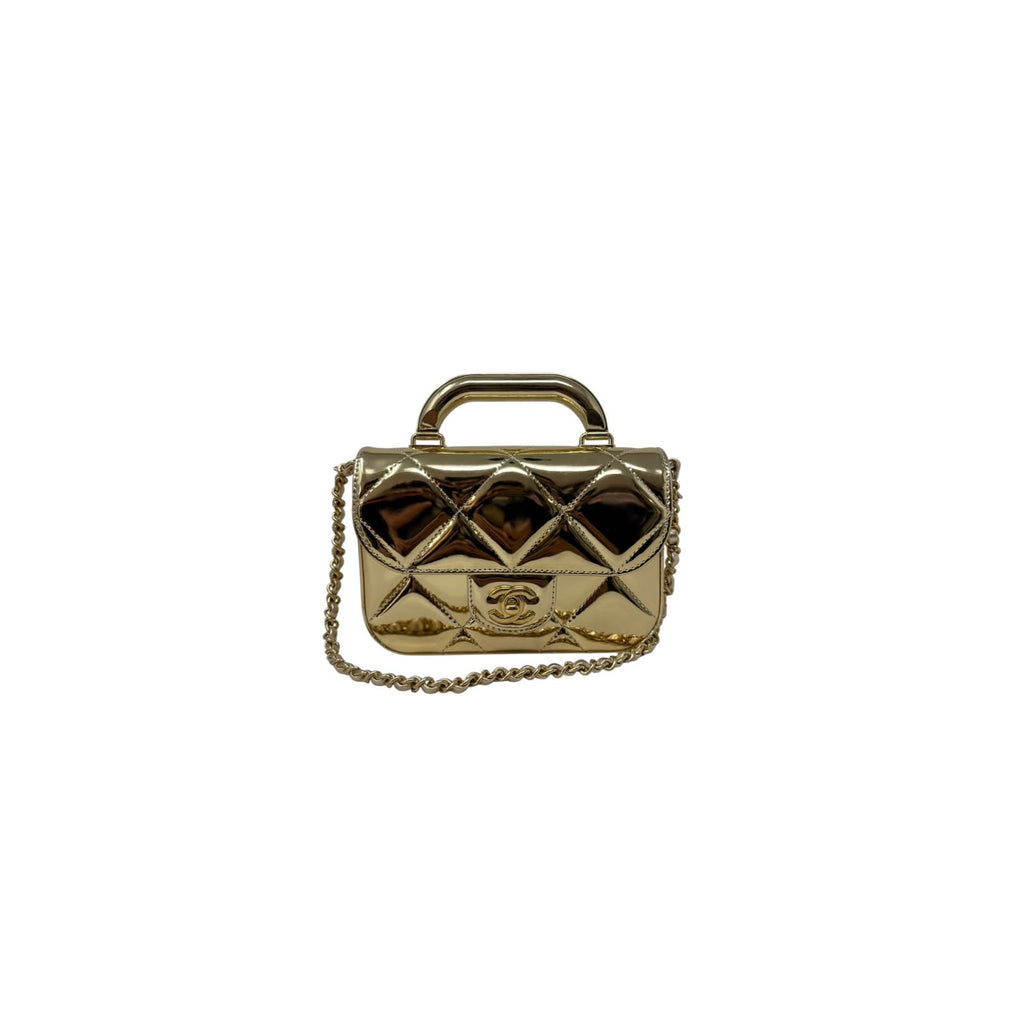 Mini Top Handle Flap Bag