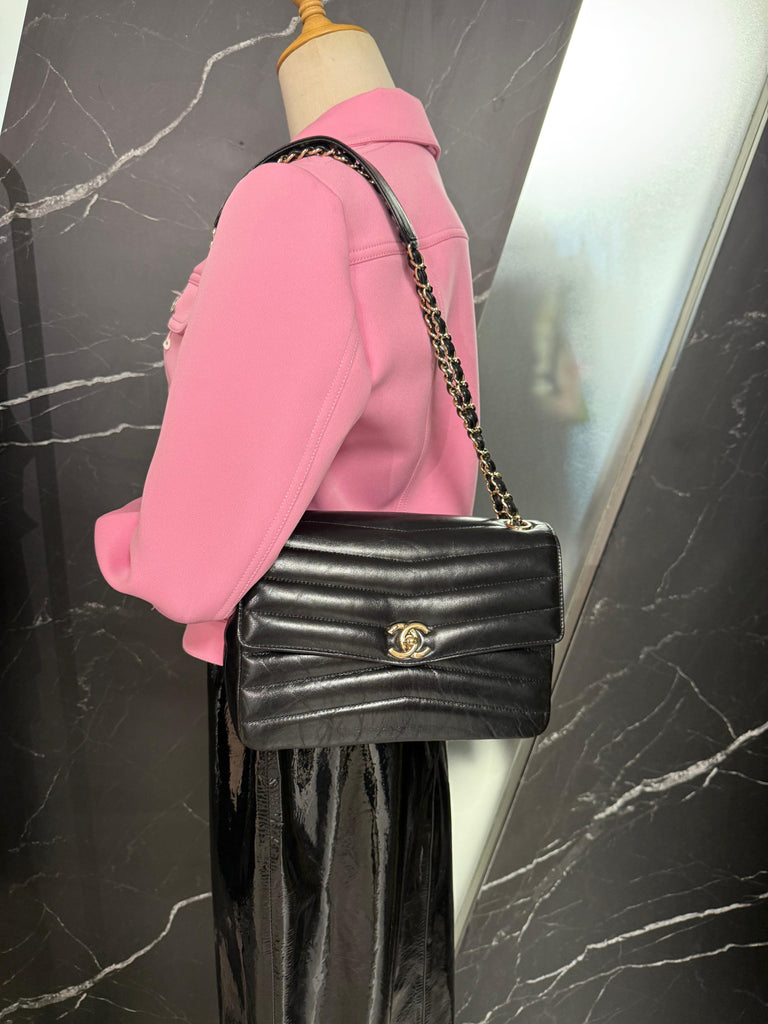 Flap Bag Chevron