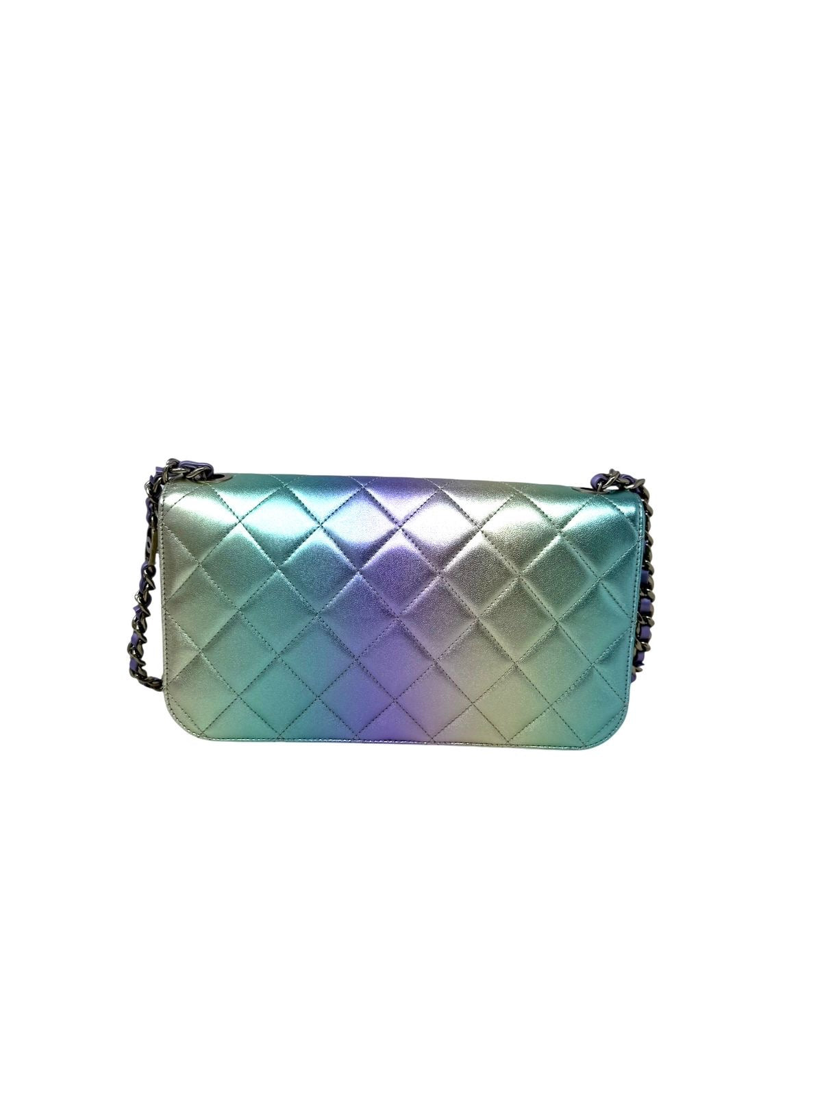 Large CC Flap Bag Metallic Shoulder