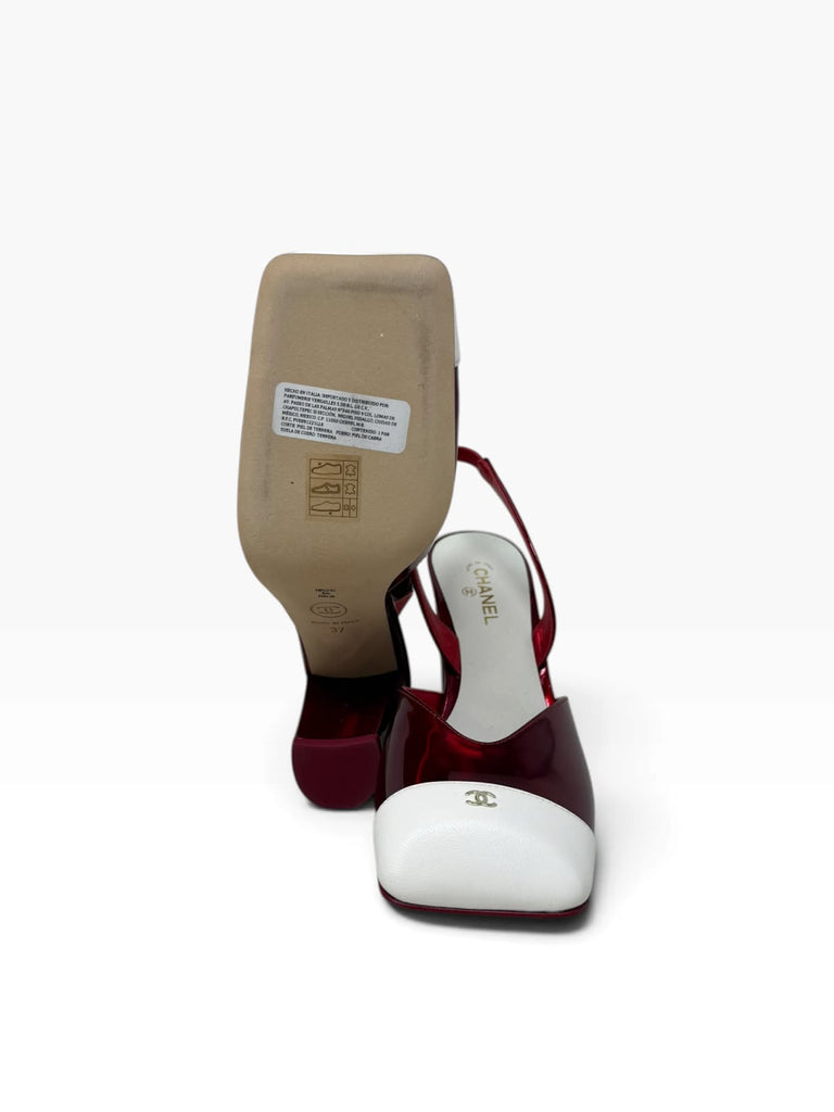 Cap Toe Slingback Pumps T37 Eu