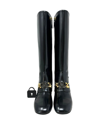 GG Interlocking Knee Boots T40 Eu