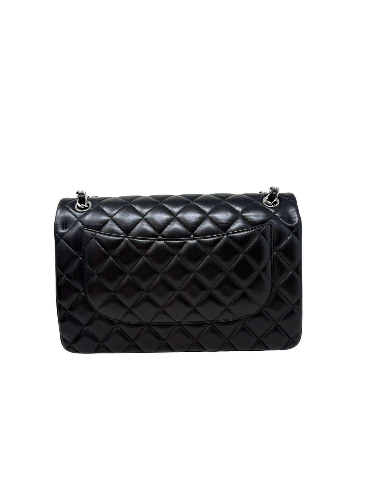 Clásica Jumbo Lambskin Negra