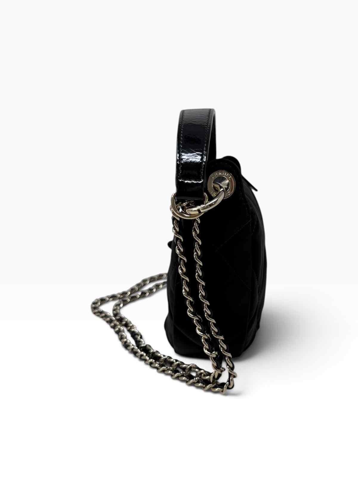 Velvet Clutch with Chain