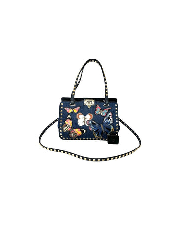 Denim Rockstud Tote