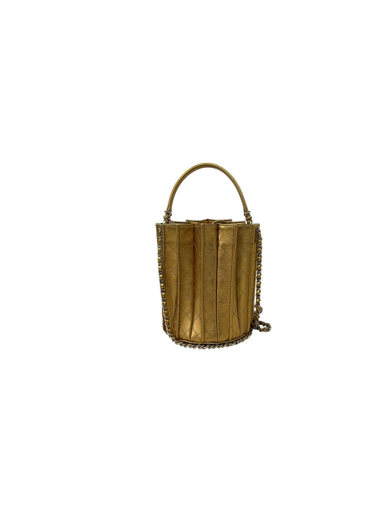 Pleated Bucket Bag