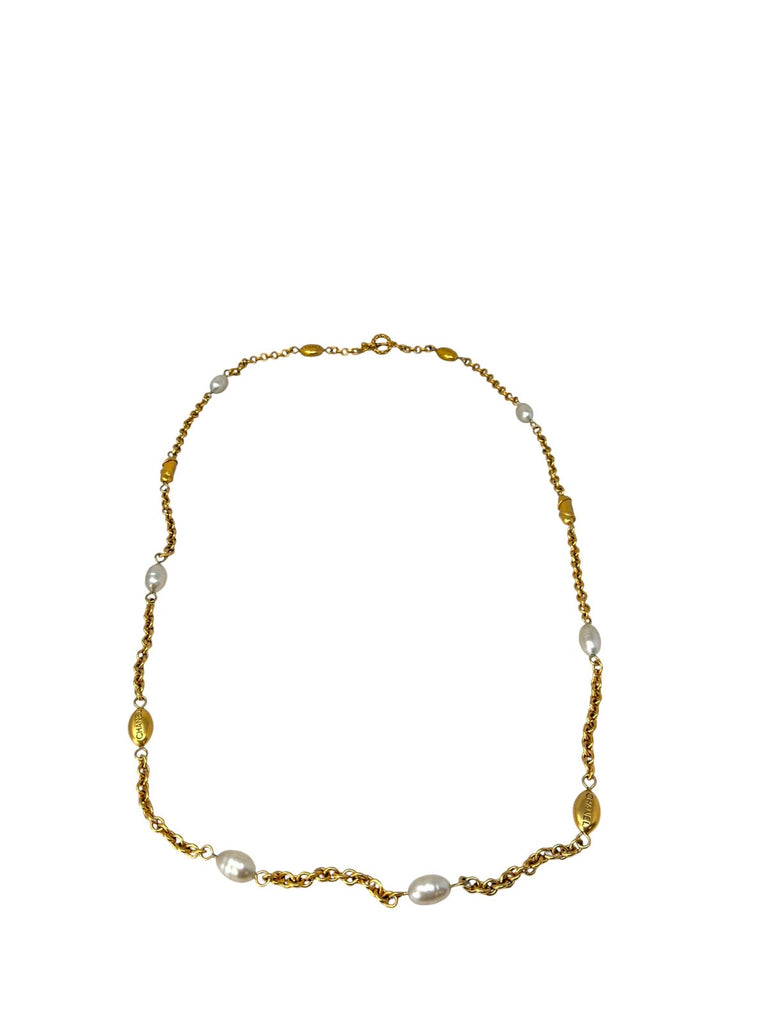 Cadena Dorado con Perlas