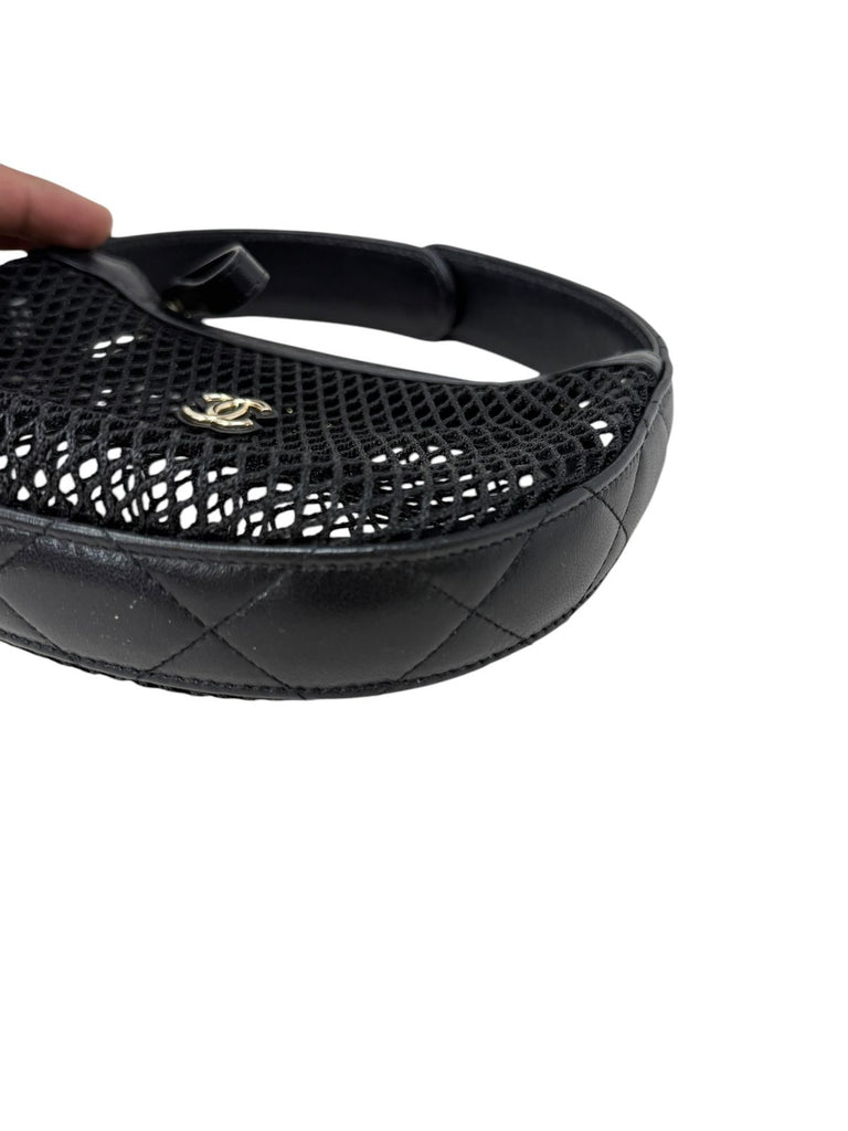 Mini Round Hobo Pouch Mesh