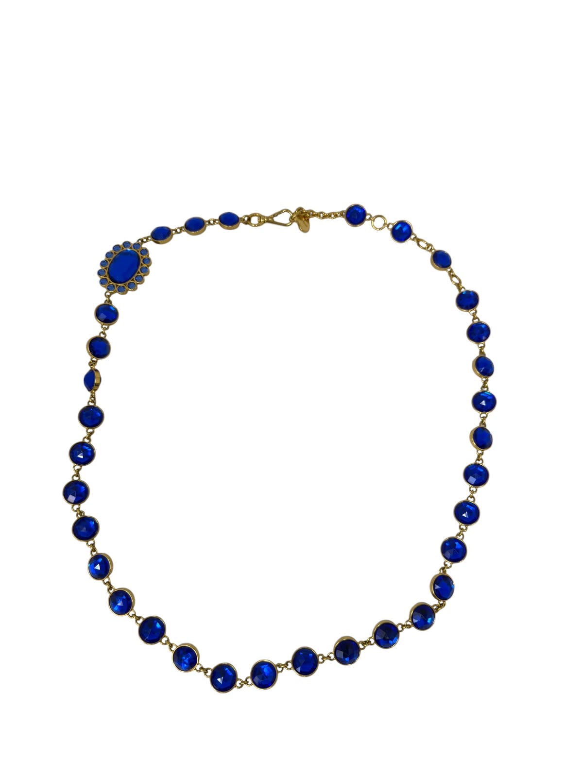 Blue Crystal Stone Necklace