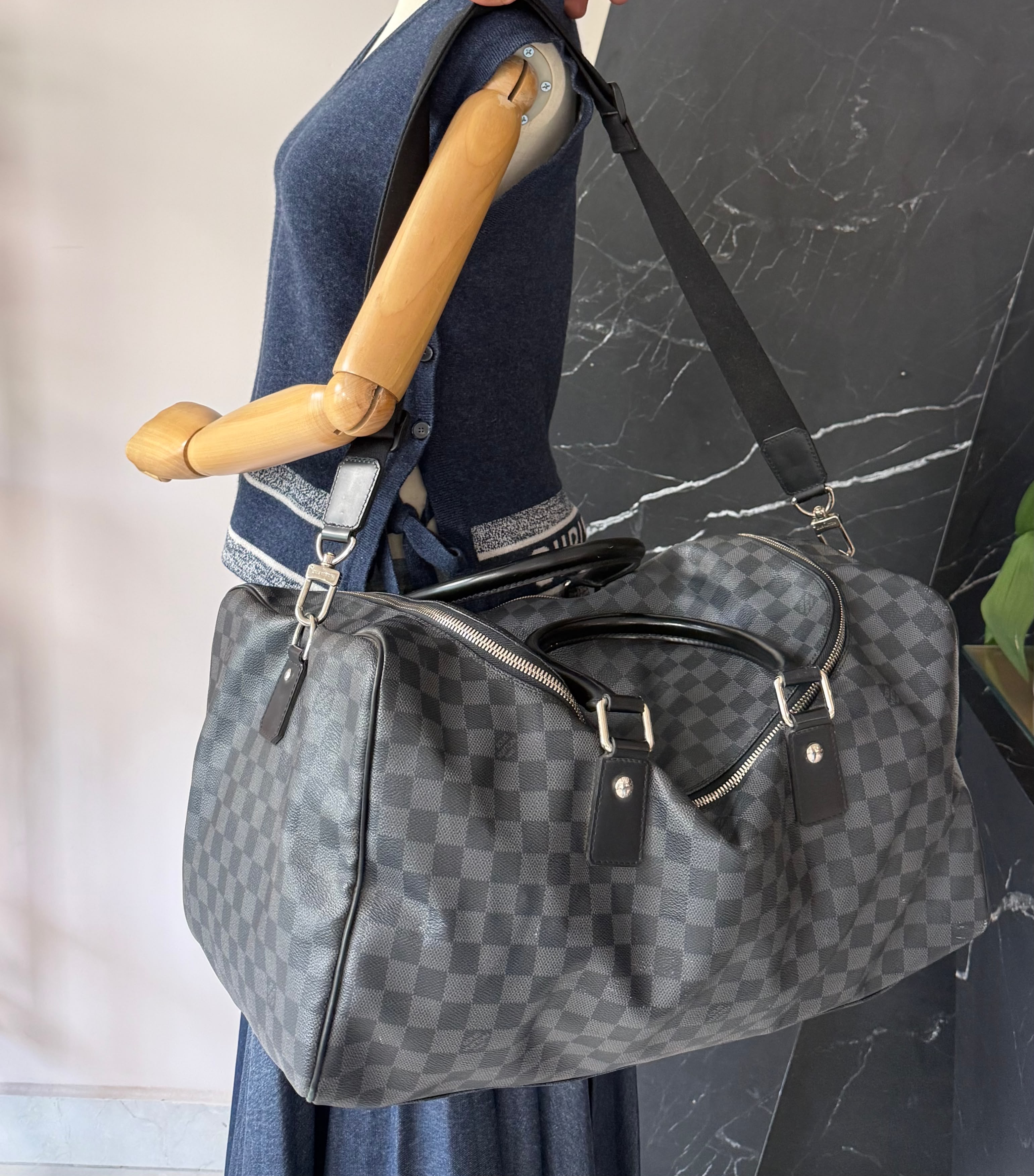 Keepall 50 Bandouliere Damier