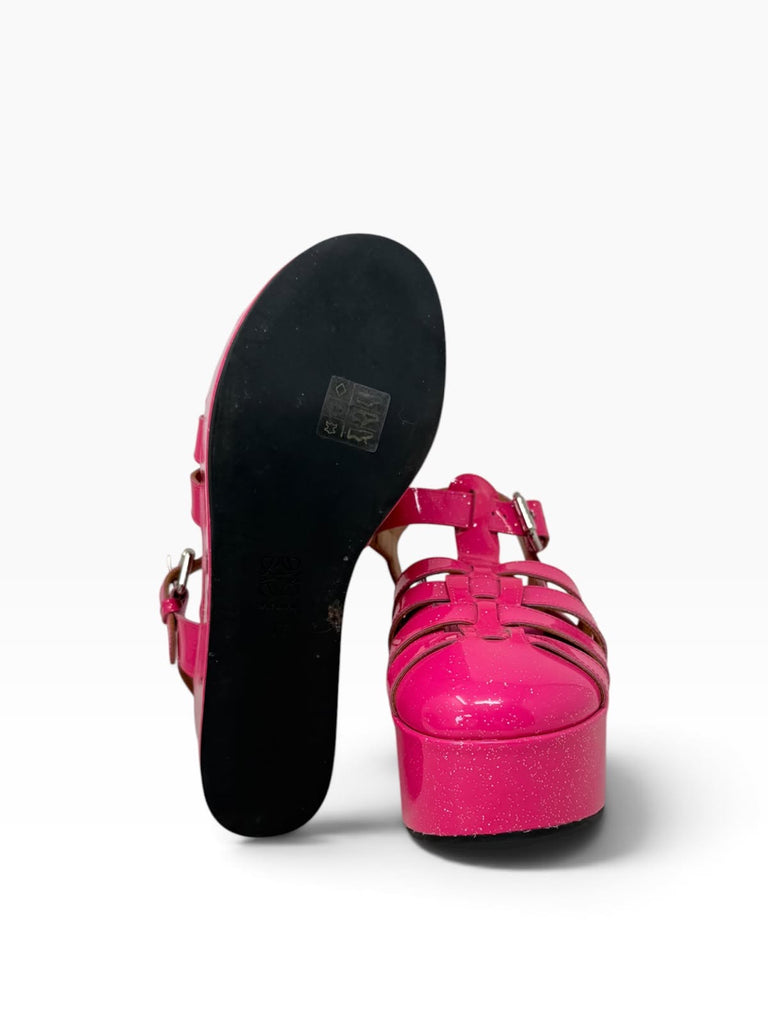 Glitter Platform Sandals T37 Eu