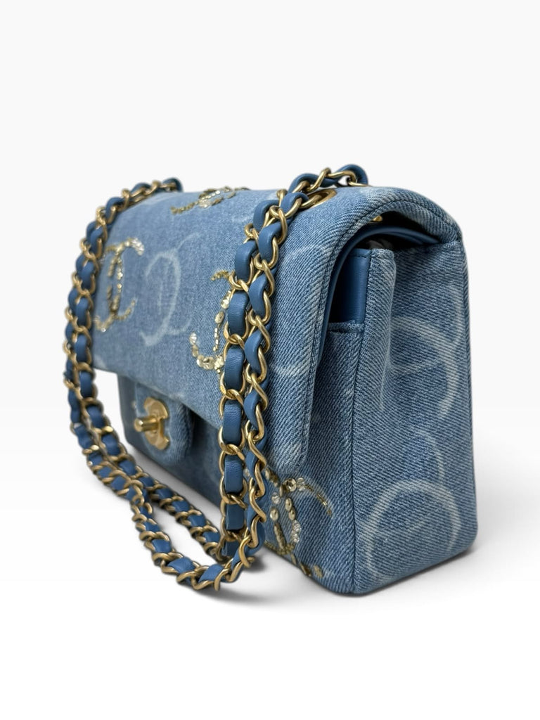 Double Flap Mediana Denim