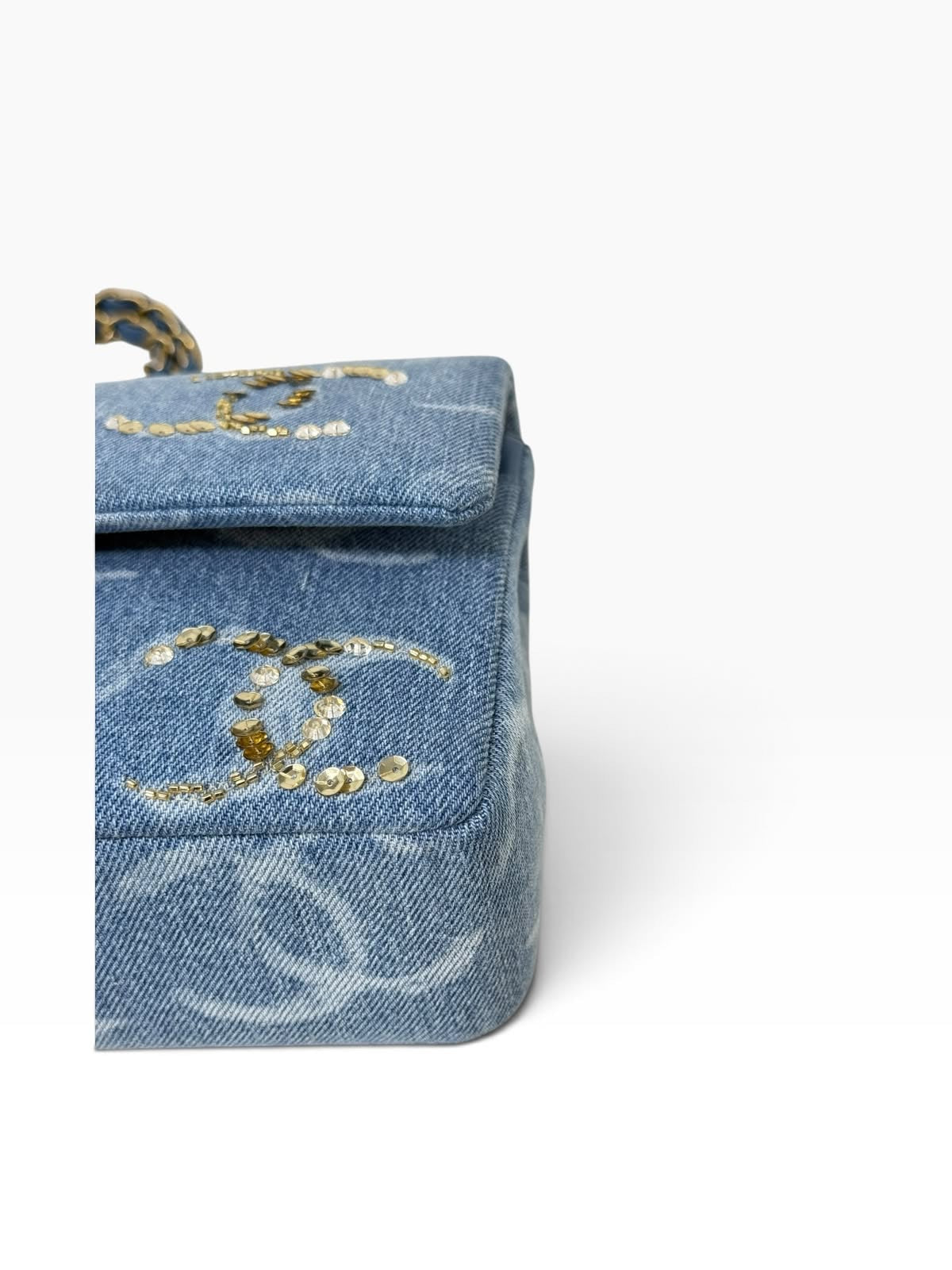 Double Flap Mediana Denim