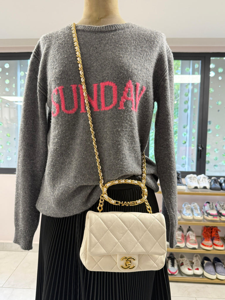 Mini Top Handle Flap Bag