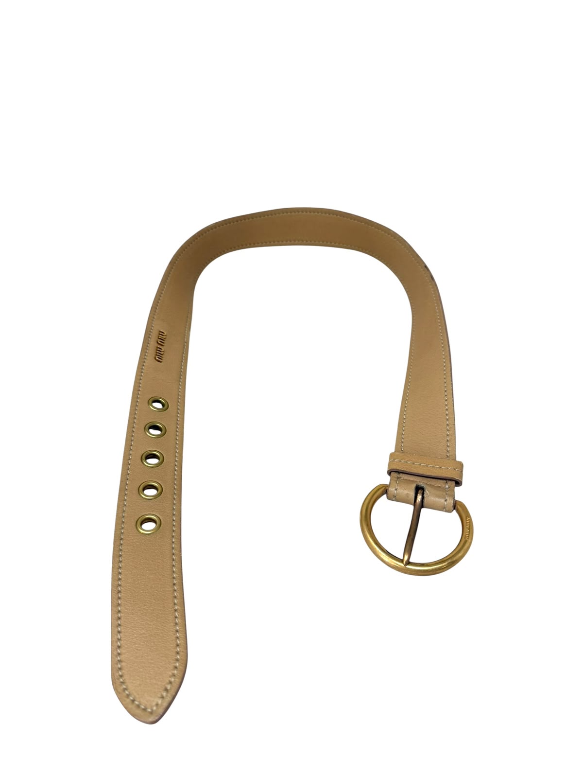Cinturón Piel Camel