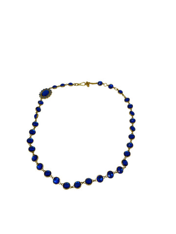 Blue Crystal Stone Necklace
