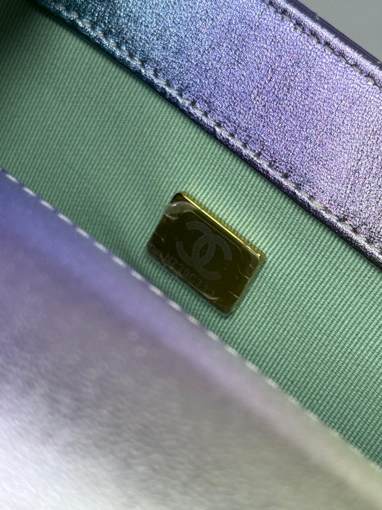 Large CC Flap Bag Metallic Shoulder