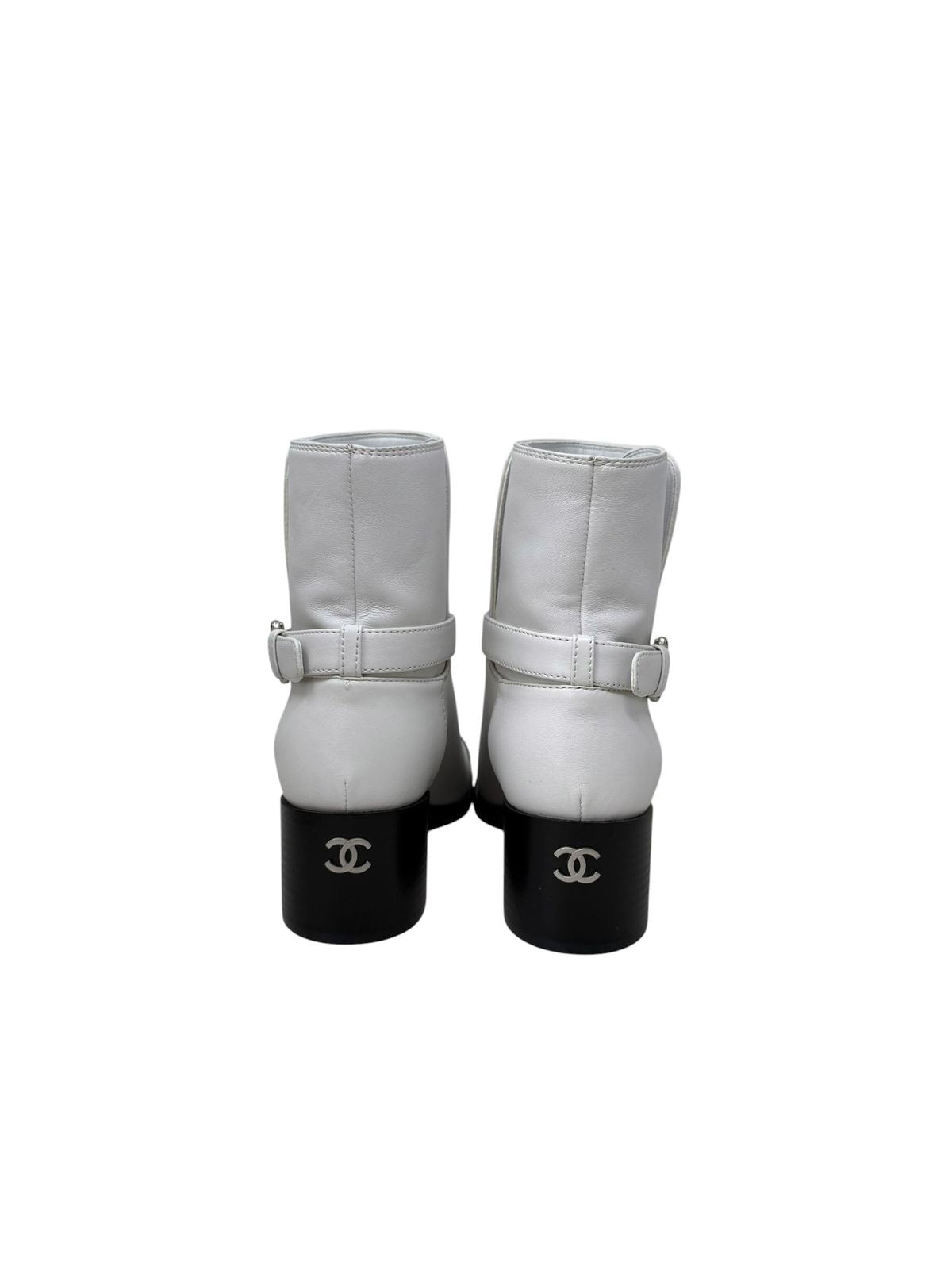 Two Tone Cap Toe Short Boots T37.5 Eu