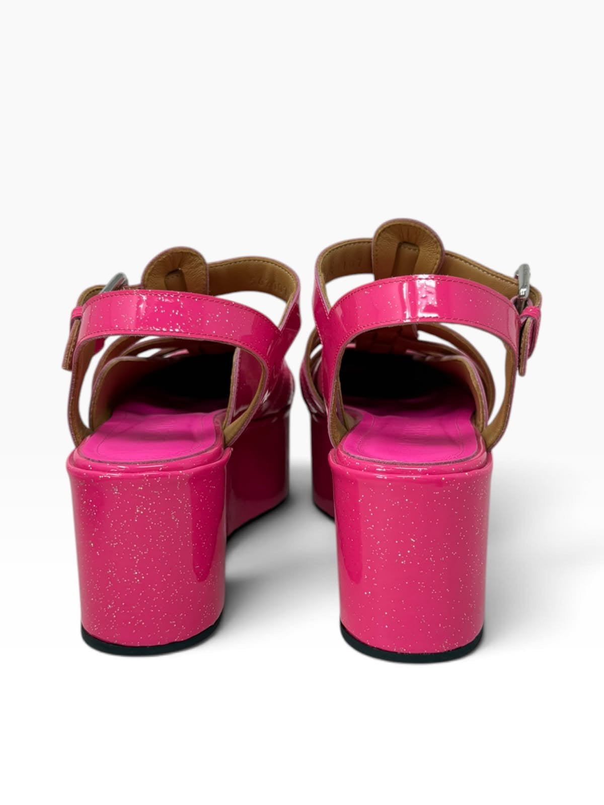 Glitter Platform Sandals T37 Eu
