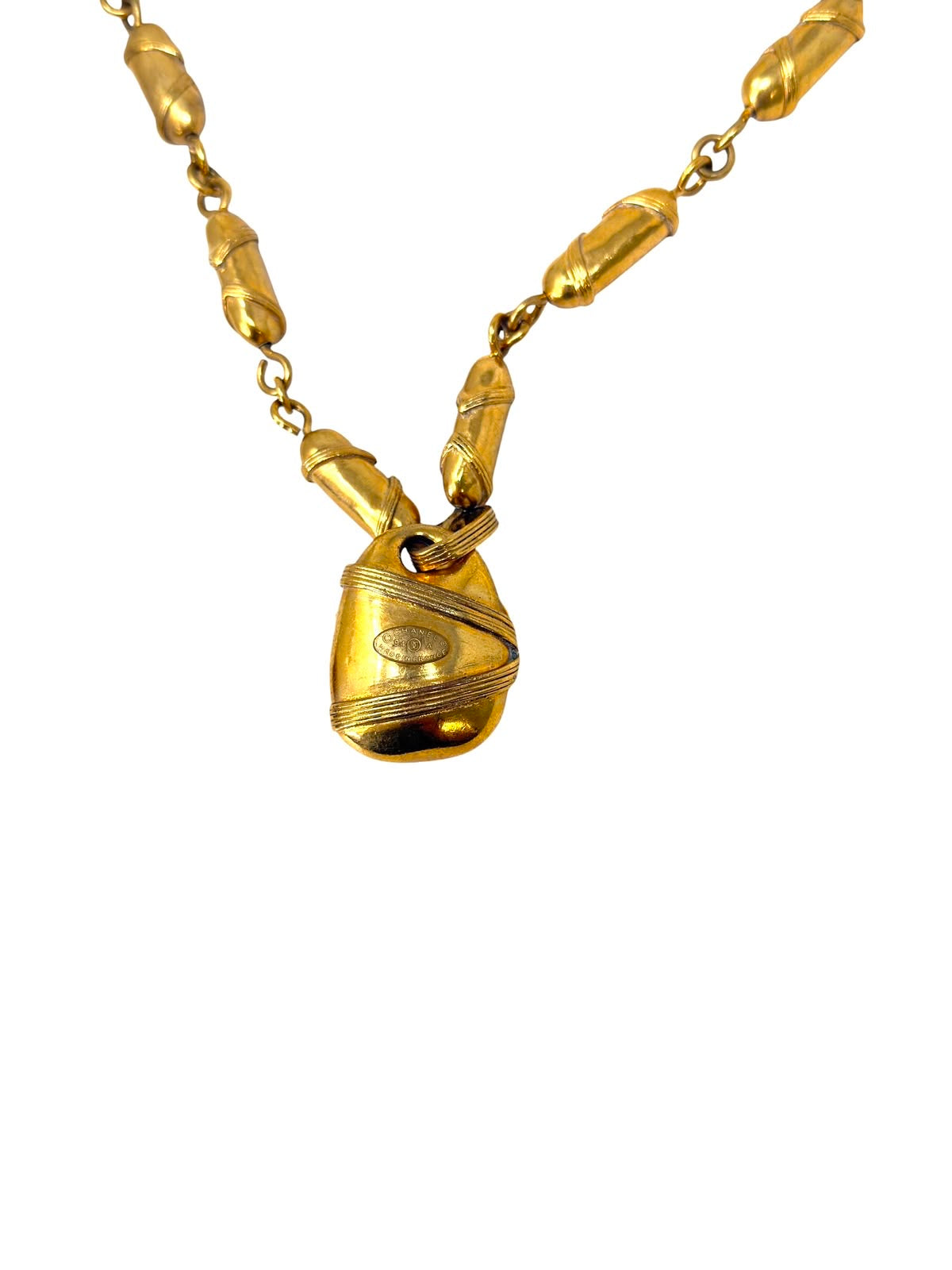 Vintage Gold-Tone Pendant Necklace