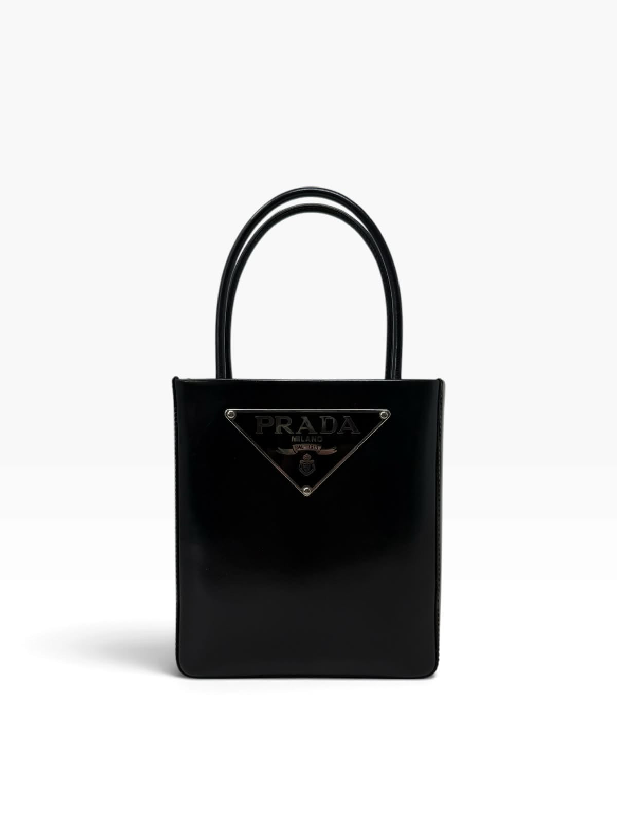 Brushed Leather Mini Tote Bag