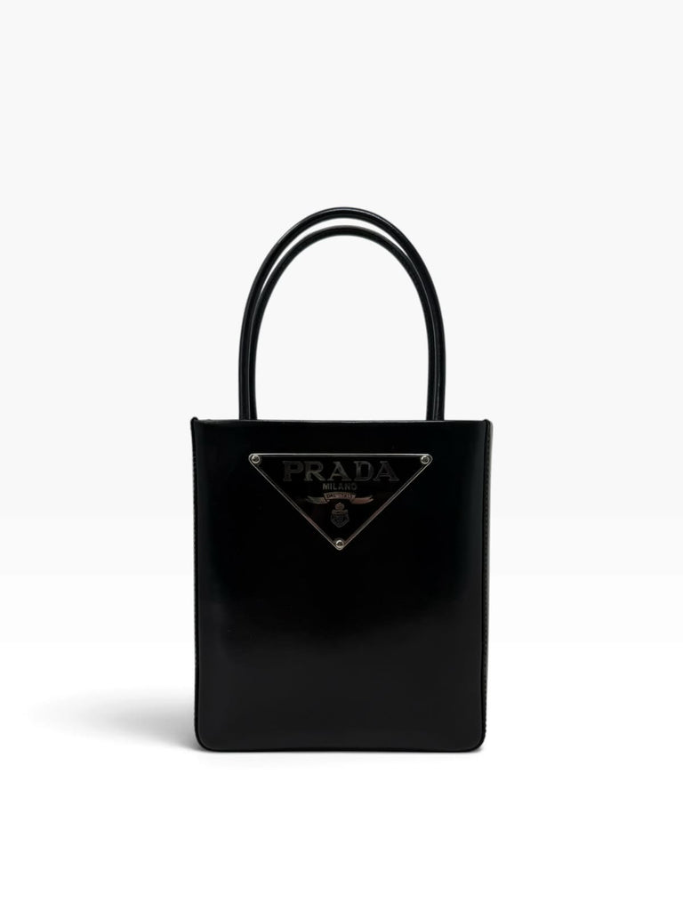 Brushed Leather Mini Tote Bag
