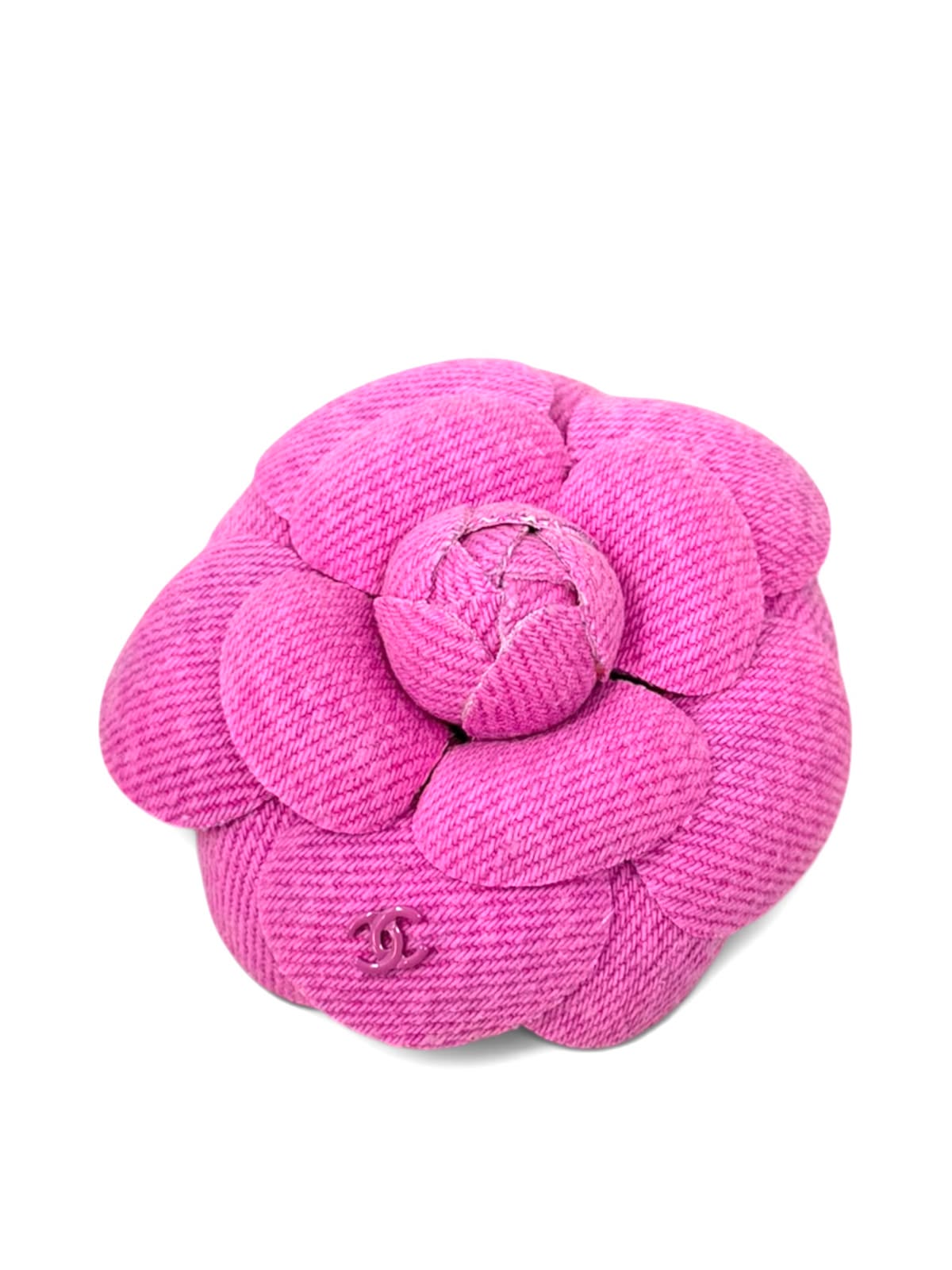 Camelia Denim Broche