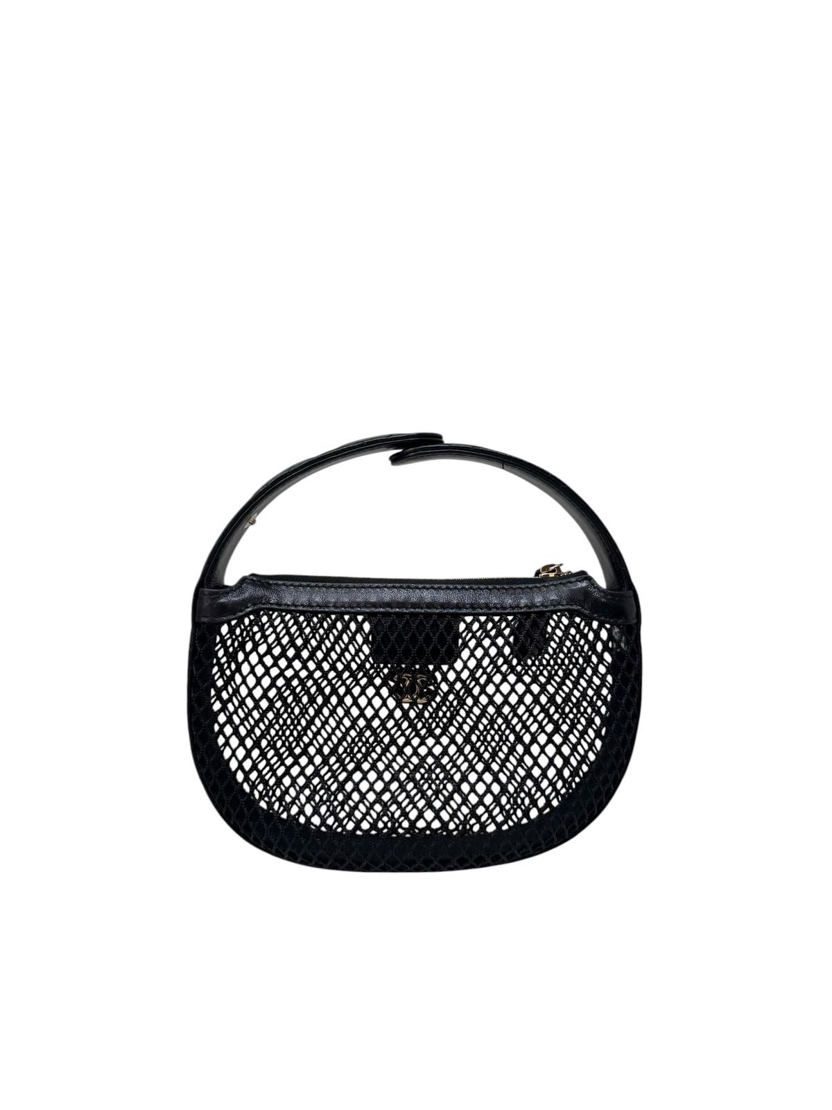 Mini Round Hobo Pouch Mesh