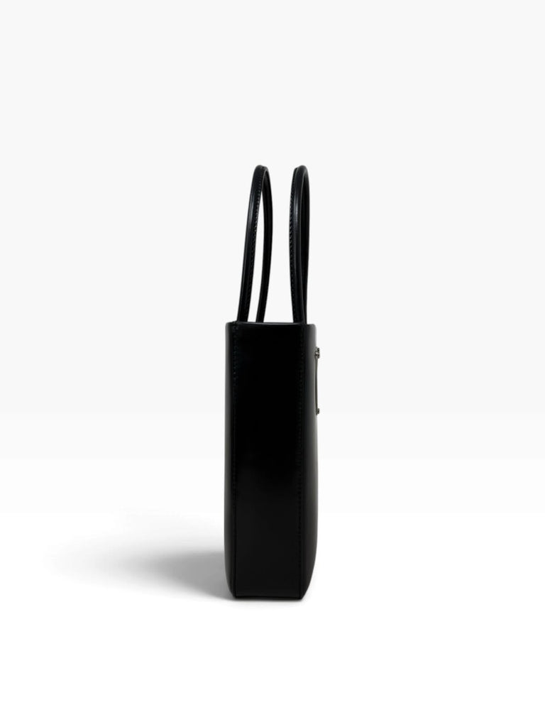 Brushed Leather Mini Tote Bag