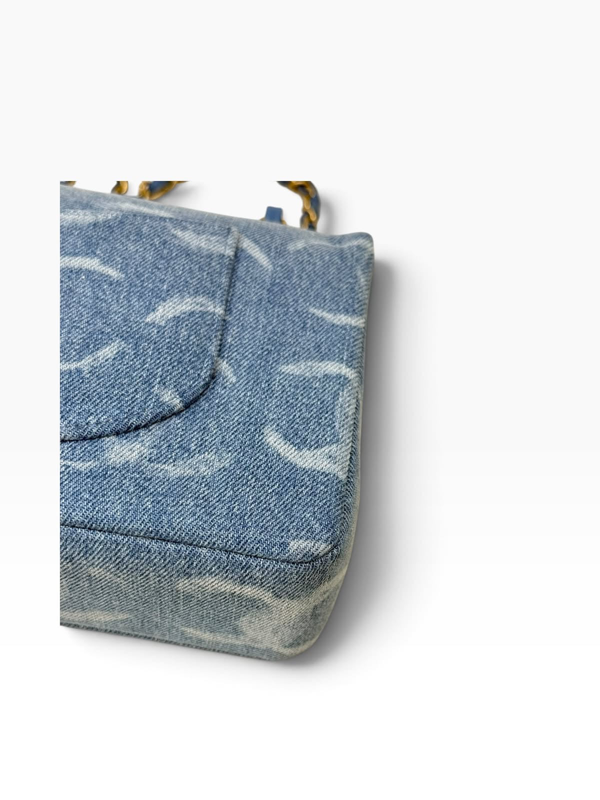 Double Flap Mediana Denim