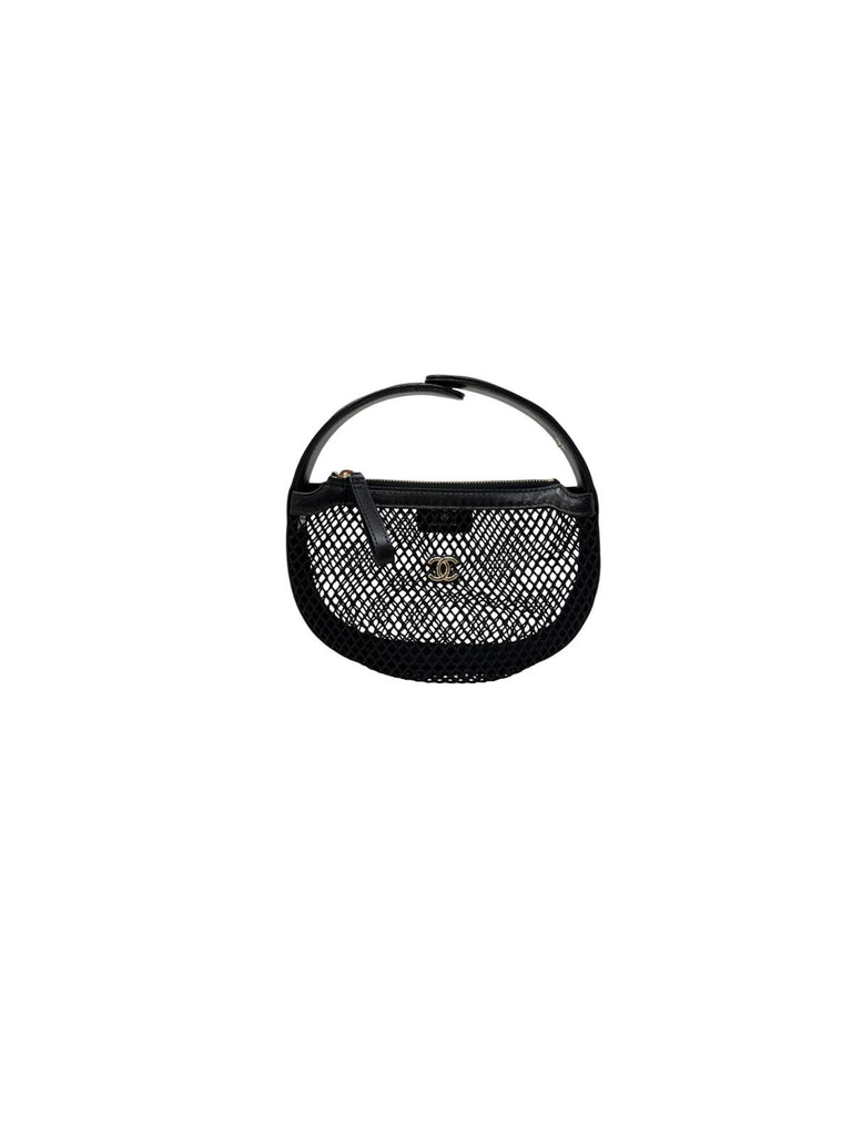 Mini Round Hobo Pouch Mesh