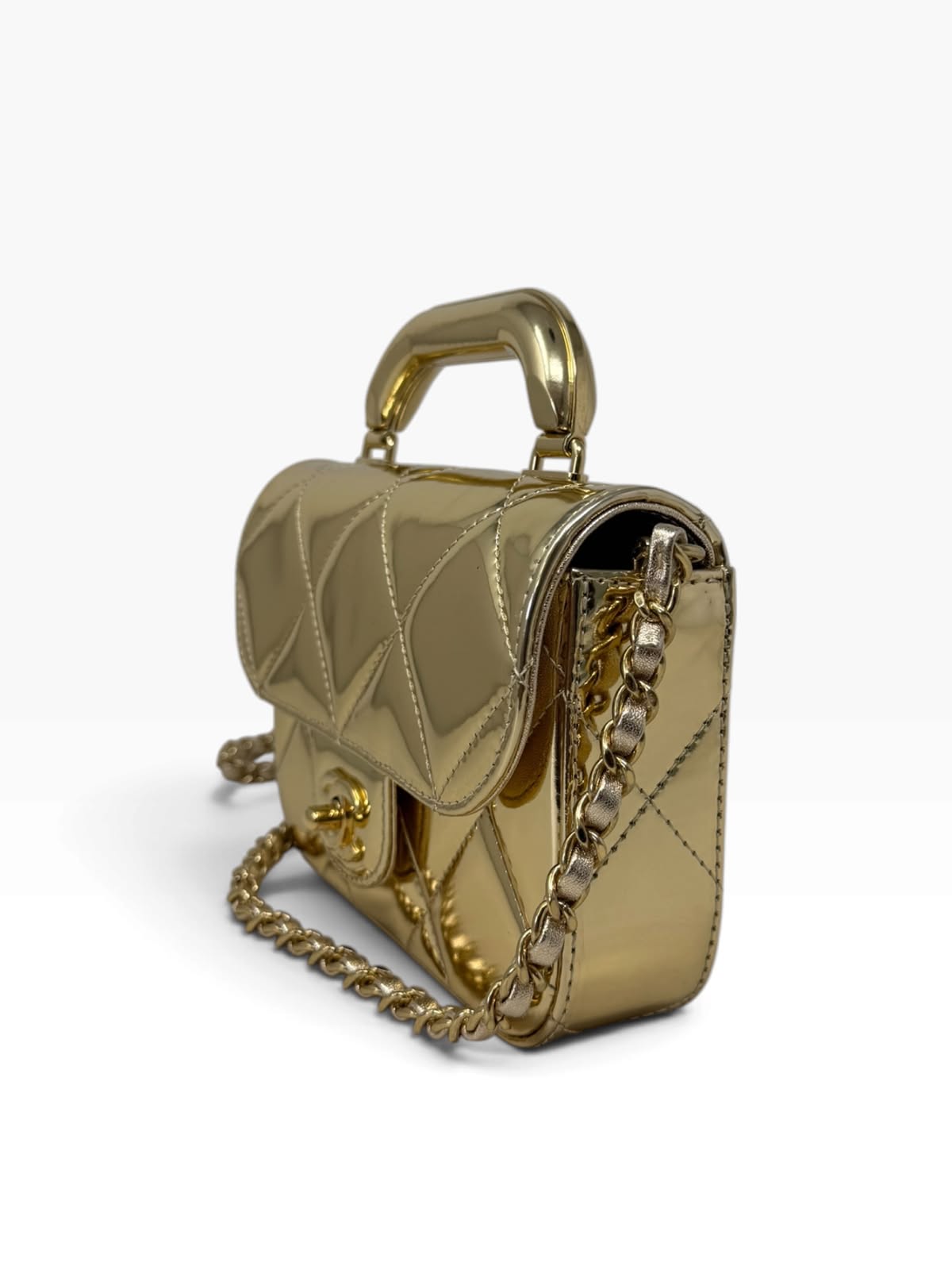 Mini Top Handle Flap Bag