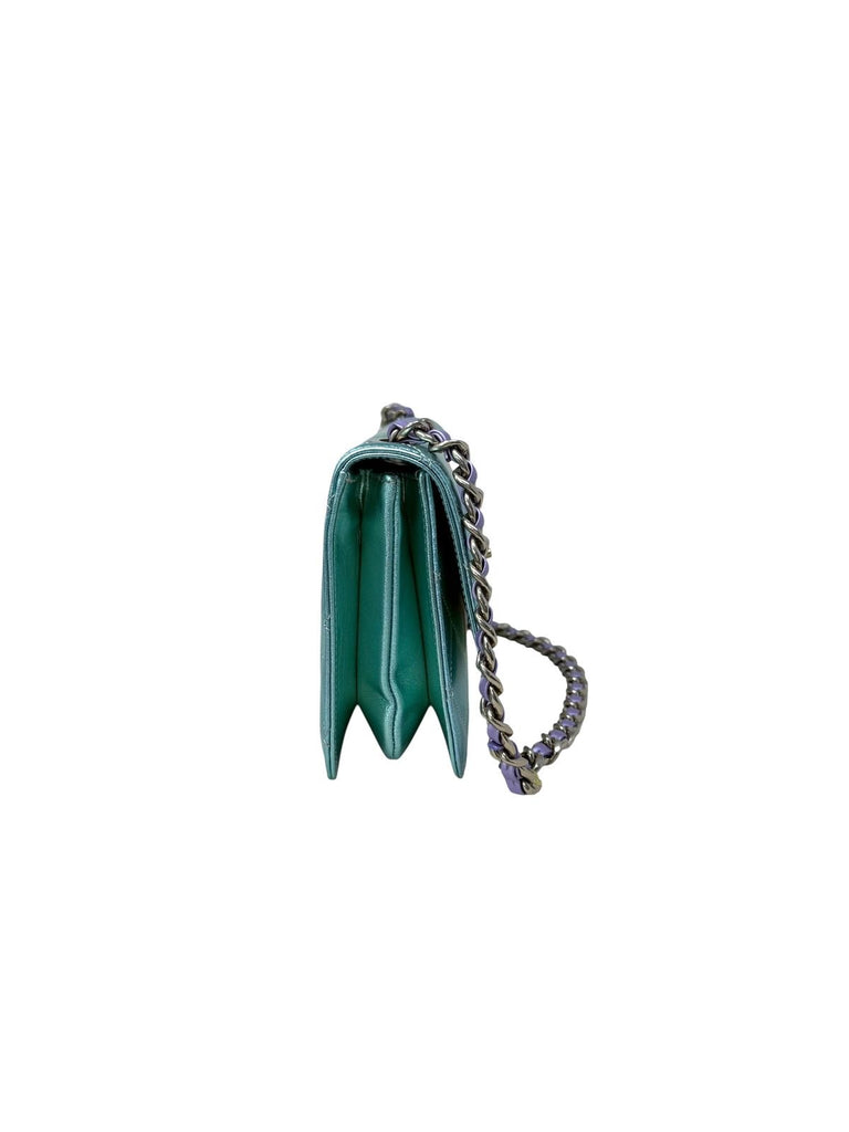 Large CC Flap Bag Metallic Shoulder