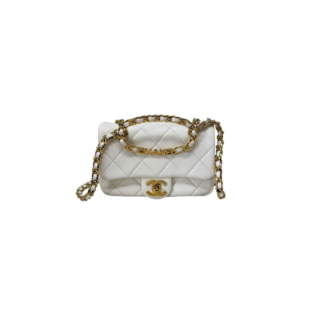 Mini Top Handle Flap Bag
