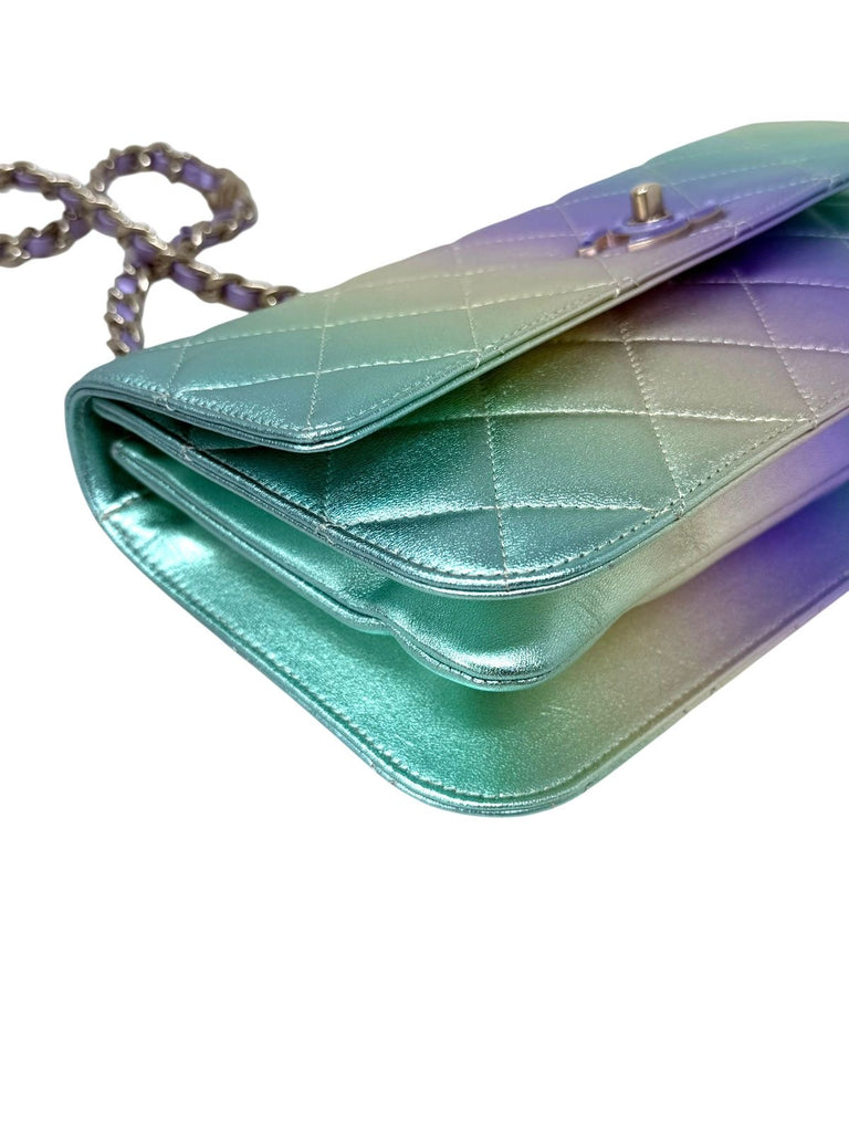 Large CC Flap Bag Metallic Shoulder