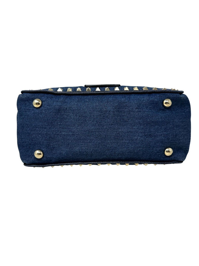 Denim Rockstud Tote