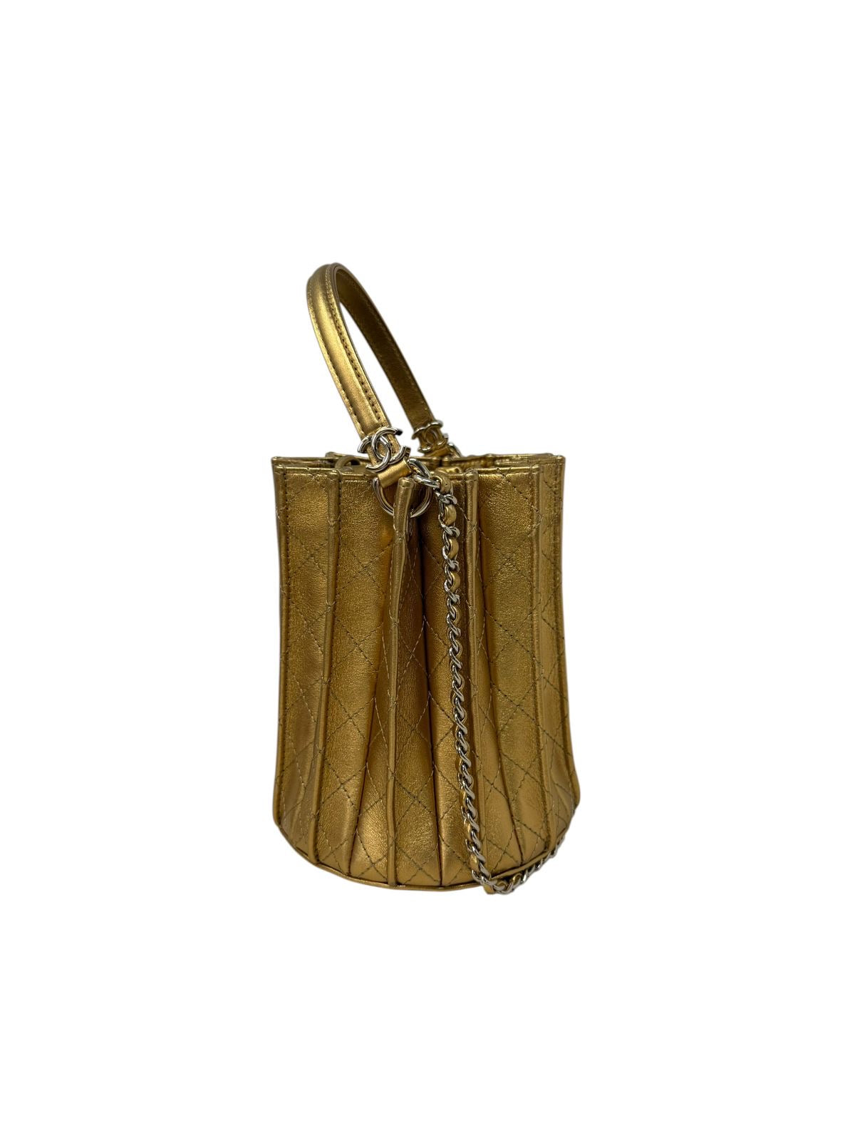 Pleated Bucket Bag