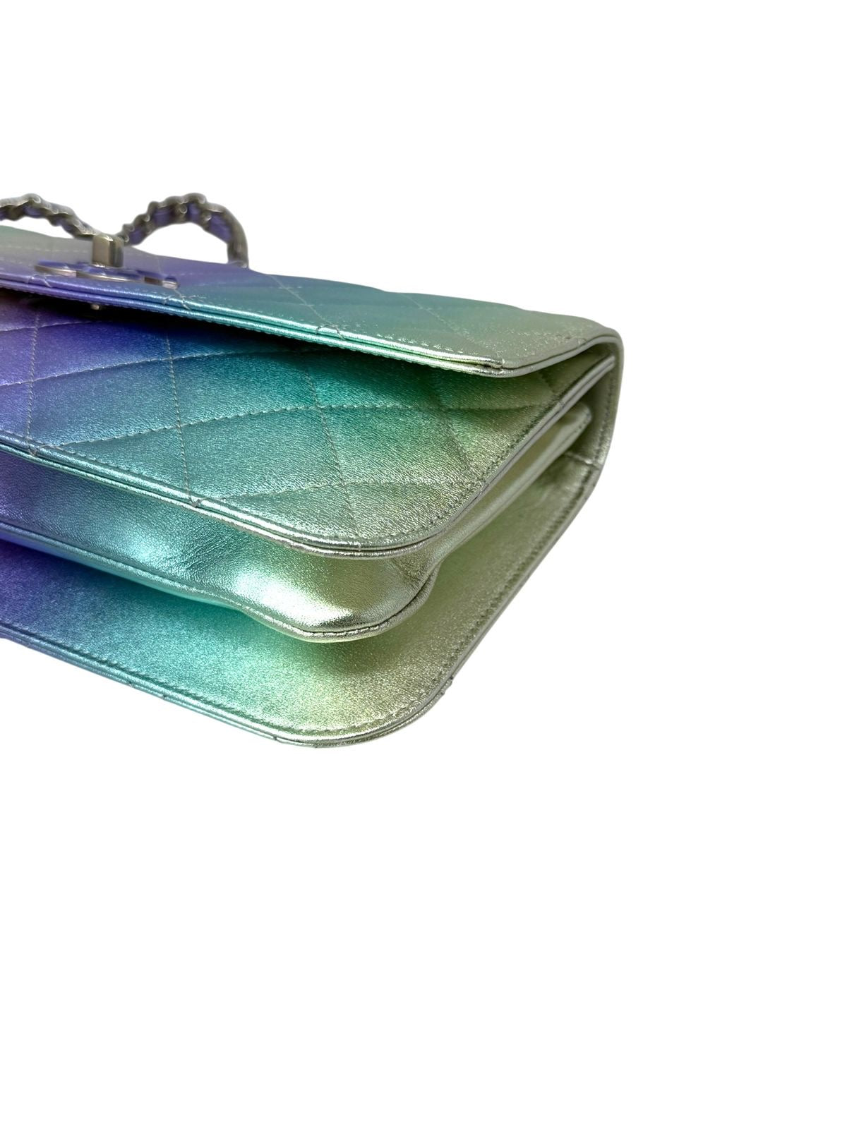 Large CC Flap Bag Metallic Shoulder