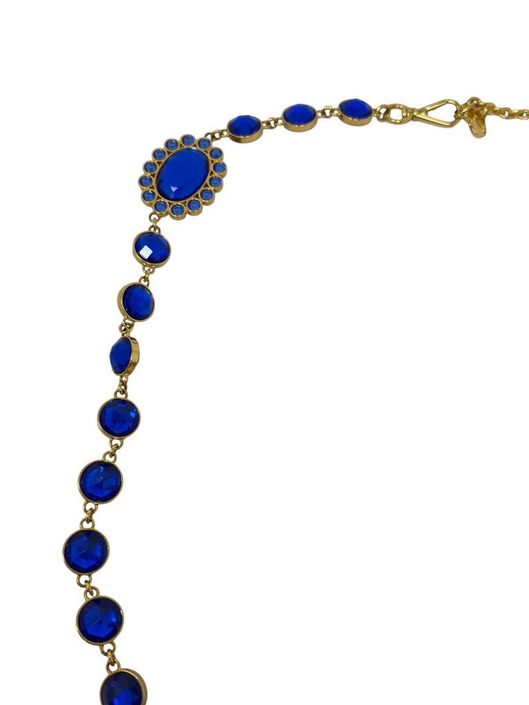 Blue Crystal Stone Necklace