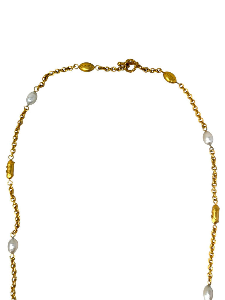 Cadena Dorado con Perlas