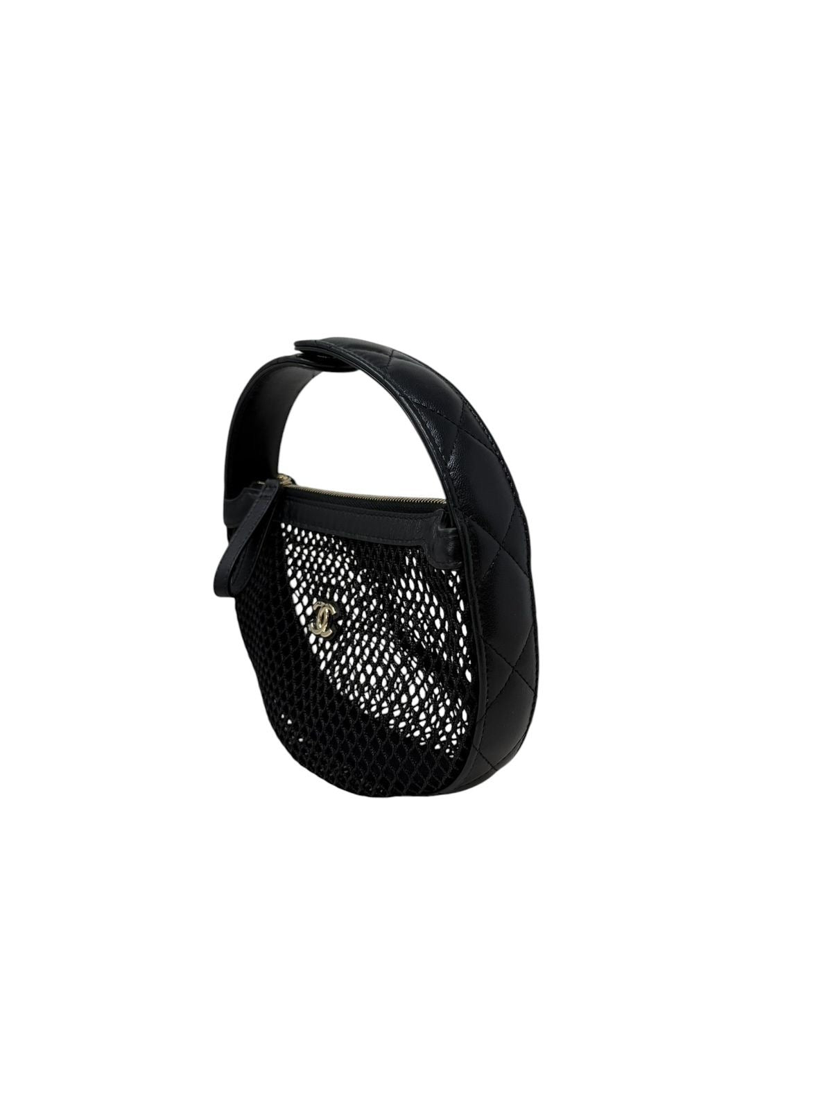 Mini Round Hobo Pouch Mesh