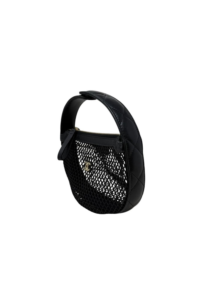 Mini Round Hobo Pouch Mesh