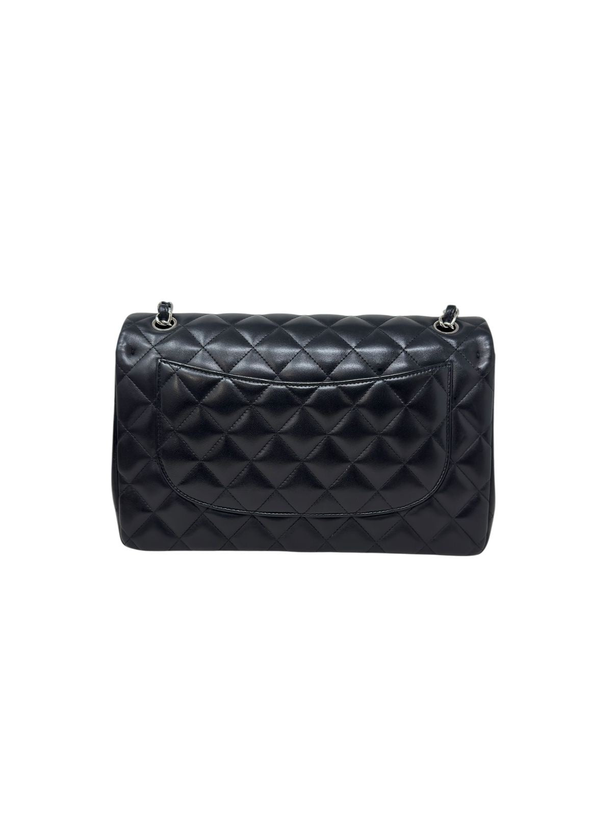 Clásica Jumbo Lambskin Negra