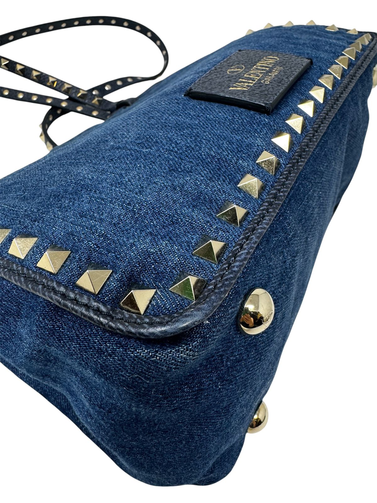 Denim Rockstud Tote