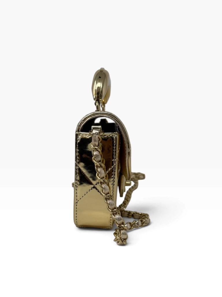 Mini Top Handle Flap Bag