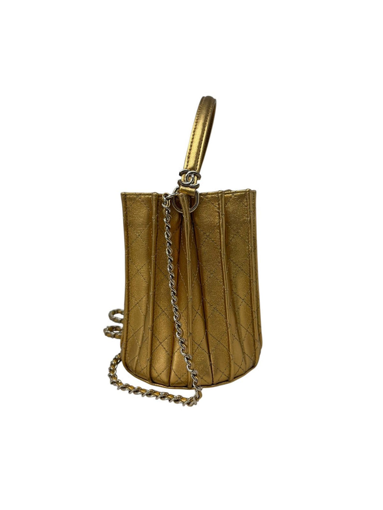 Pleated Bucket Bag