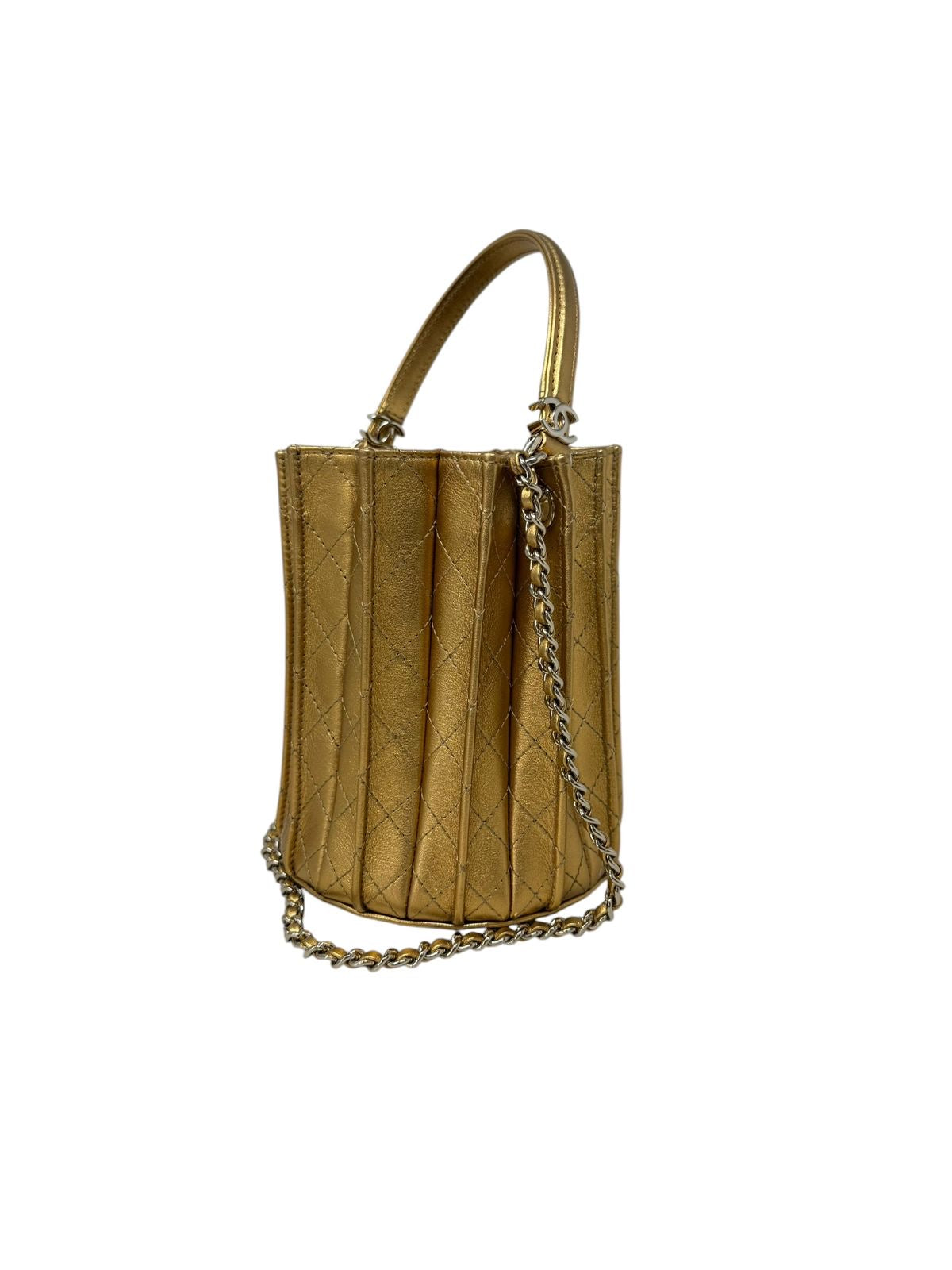 Pleated Bucket Bag