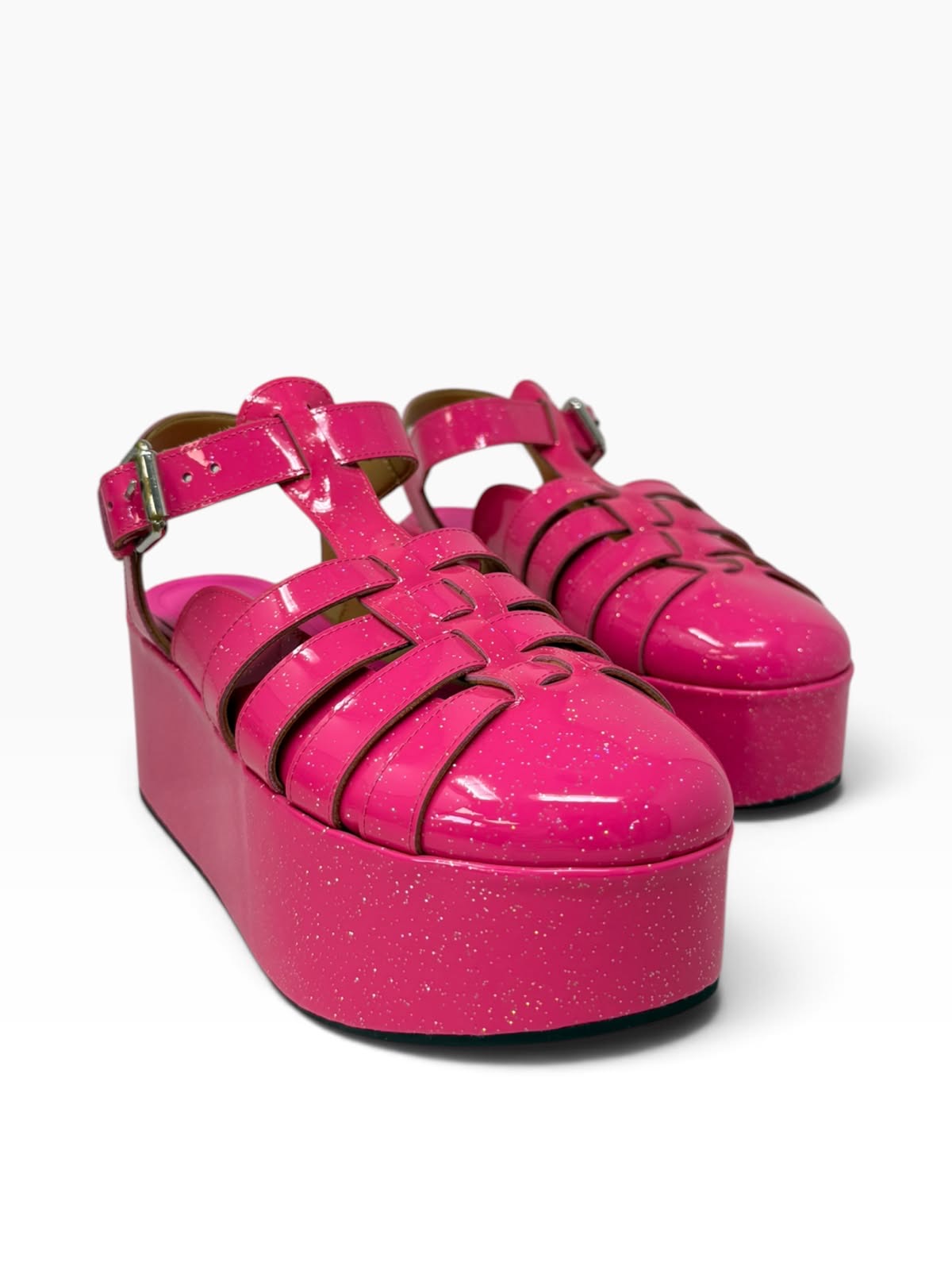 Glitter Platform Sandals T37 Eu