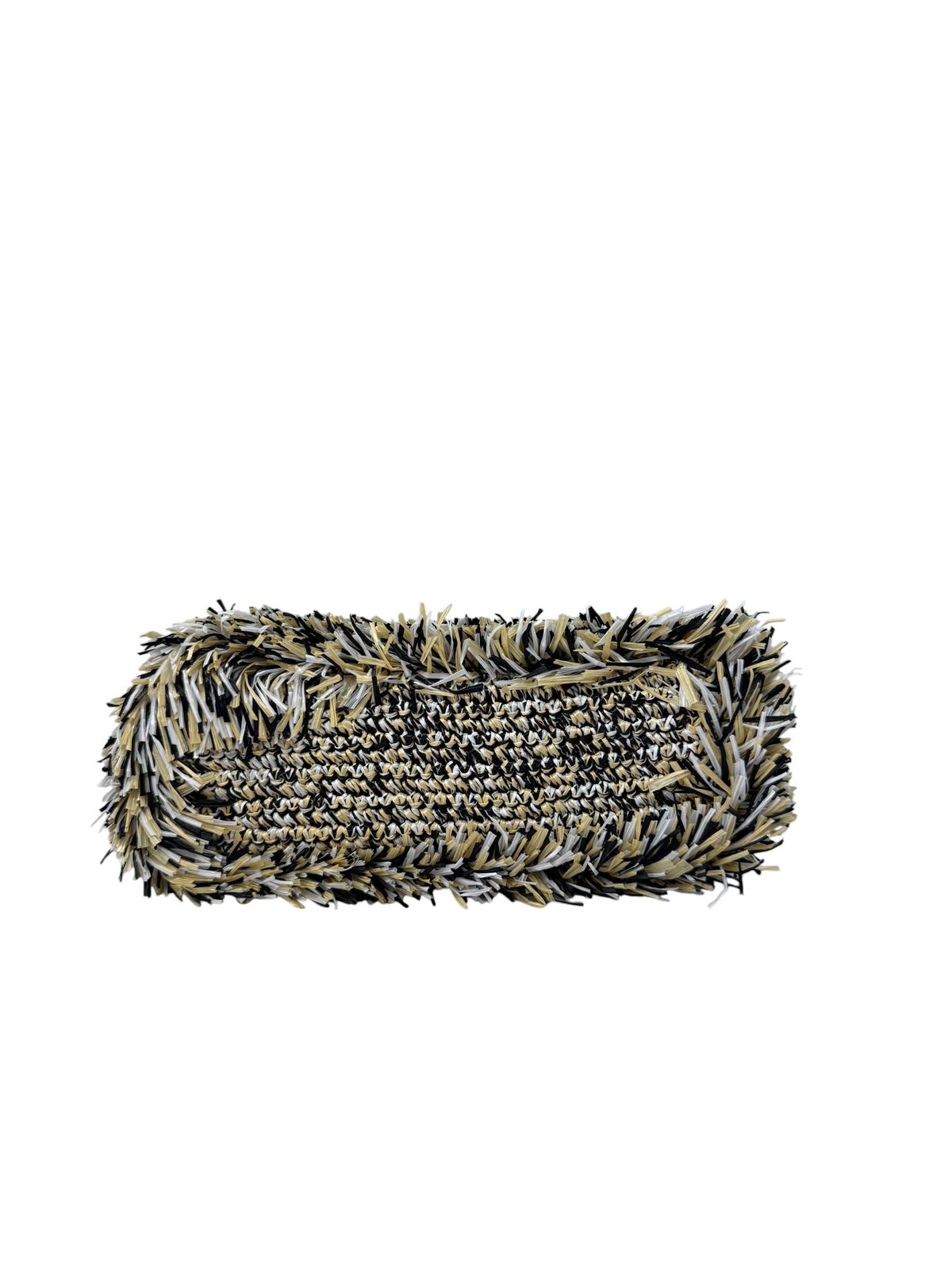 Raffia and Straw Fringe Flap Bag