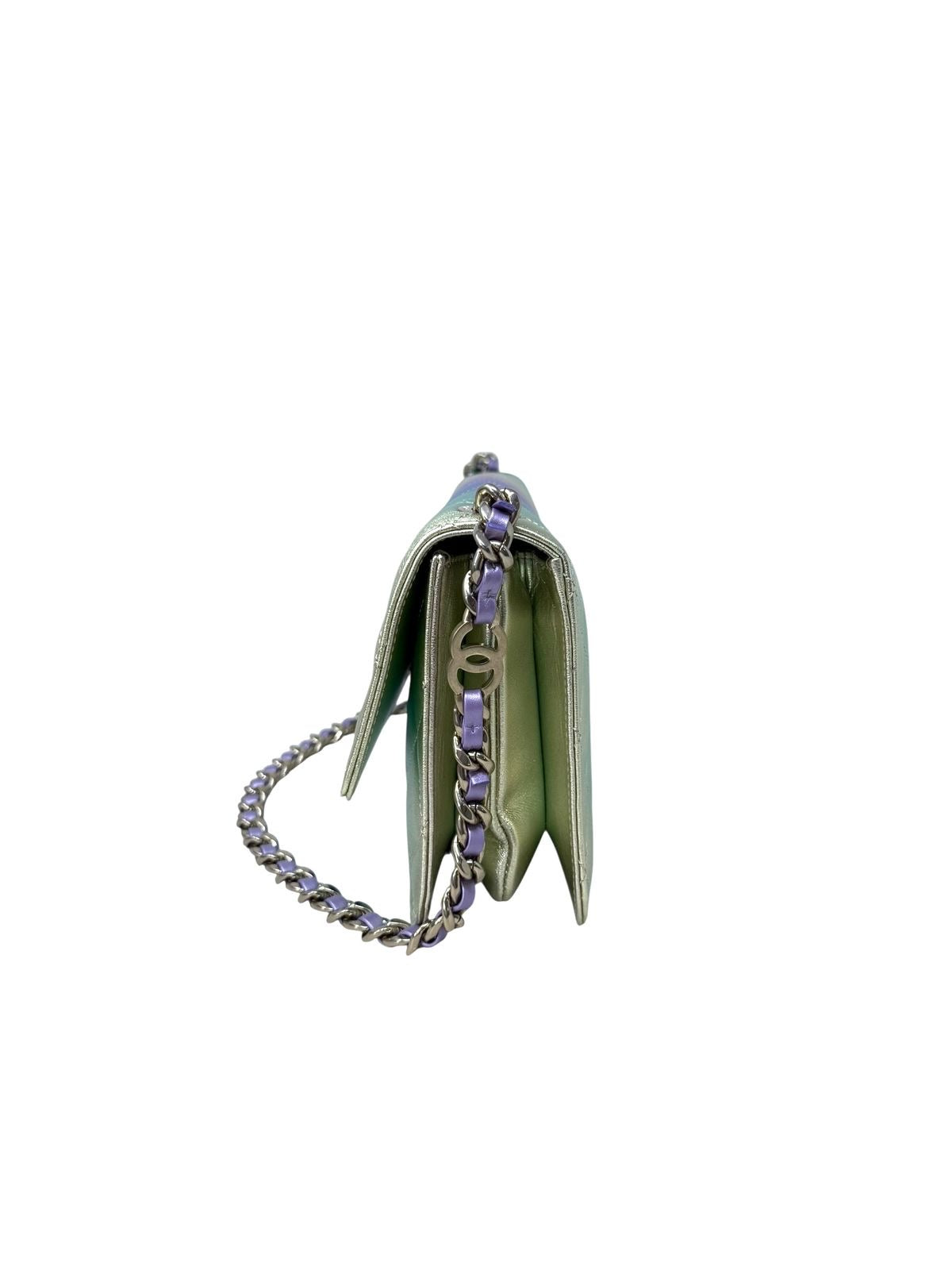 Large CC Flap Bag Metallic Shoulder